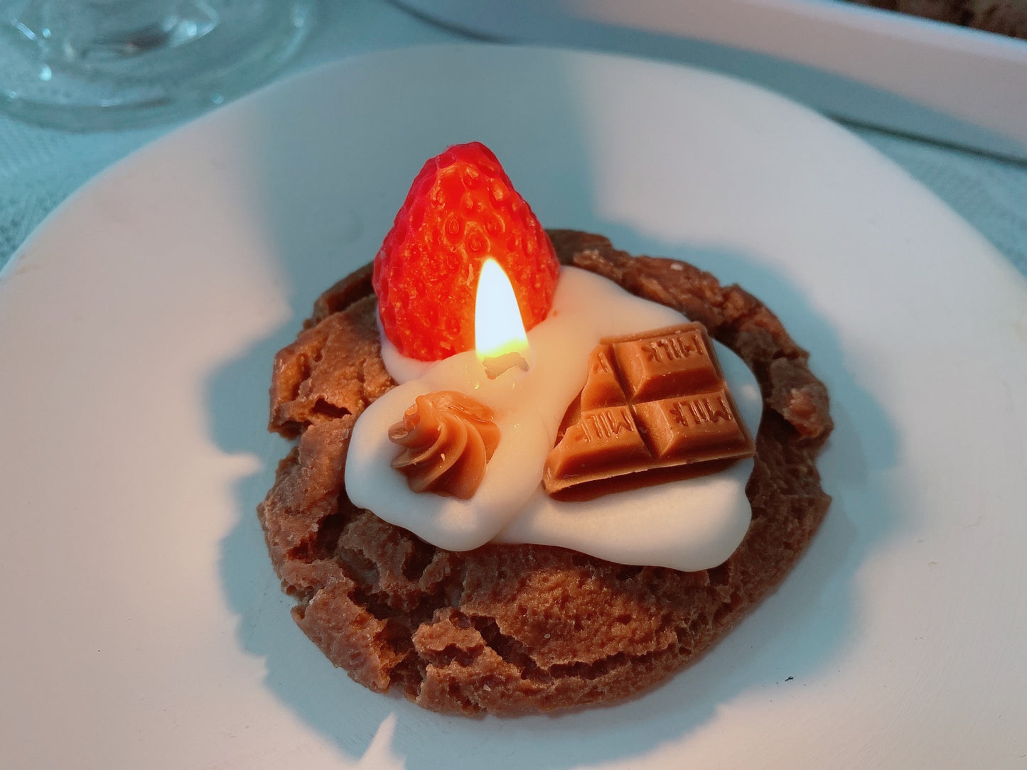 Bedroom Strawberry Cake Aromatic Candle Decoration