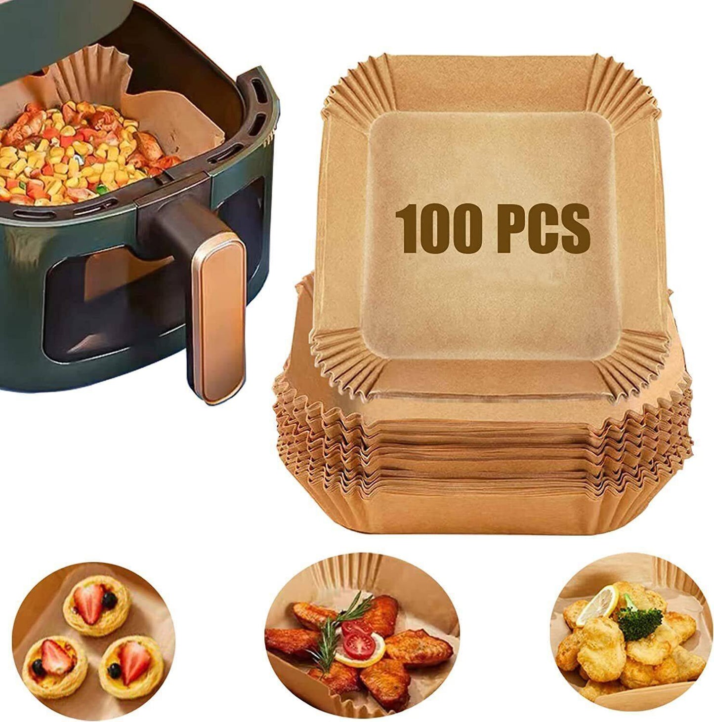 Baking Paper For Deep Fryer Air Fryer Grill Oven Air Fryer Liners