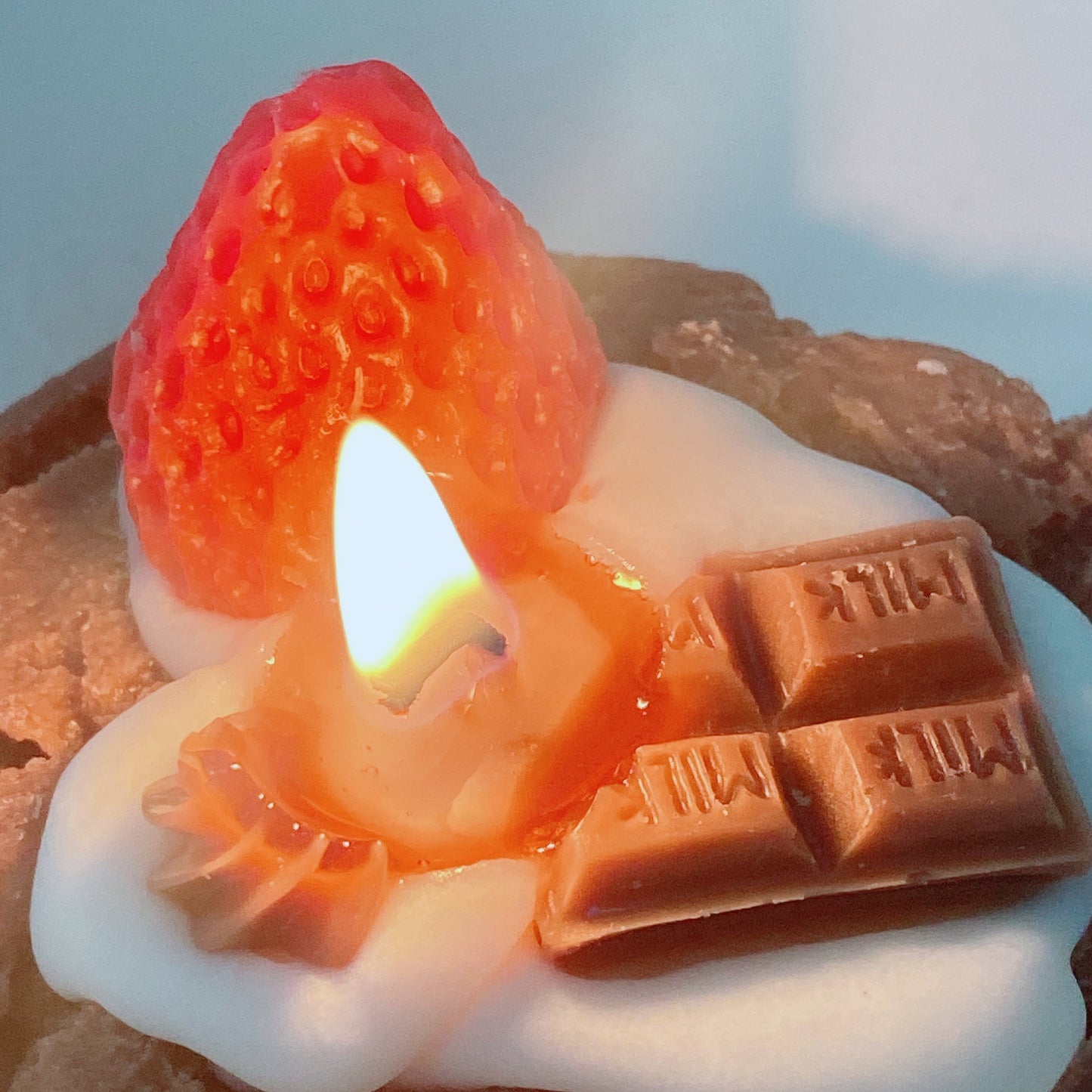 Bedroom Strawberry Cake Aromatic Candle Decoration